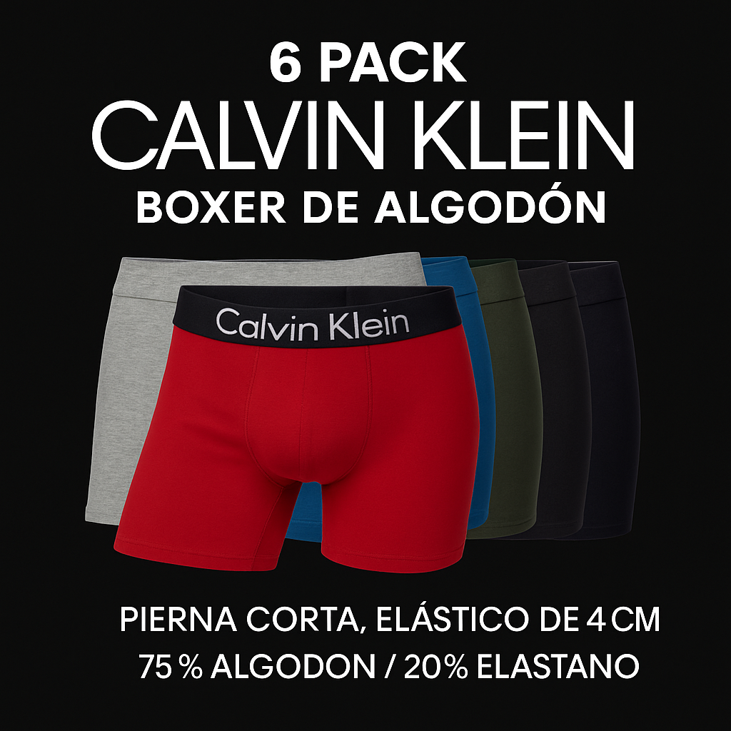 NUEVO PACK DE 6 BOXER PREMIUM CK