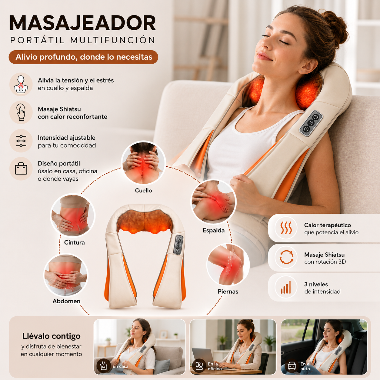 EaseTherapy™ 5D - Masajeador Portátil Pro Max