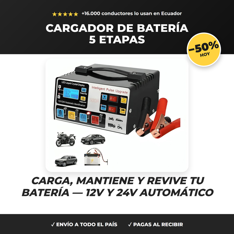Cargador 5 etapas Max pro