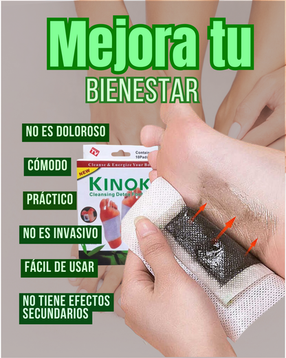 KINOKI 10 PARCHES PARA PIES DESINTOXICANTE