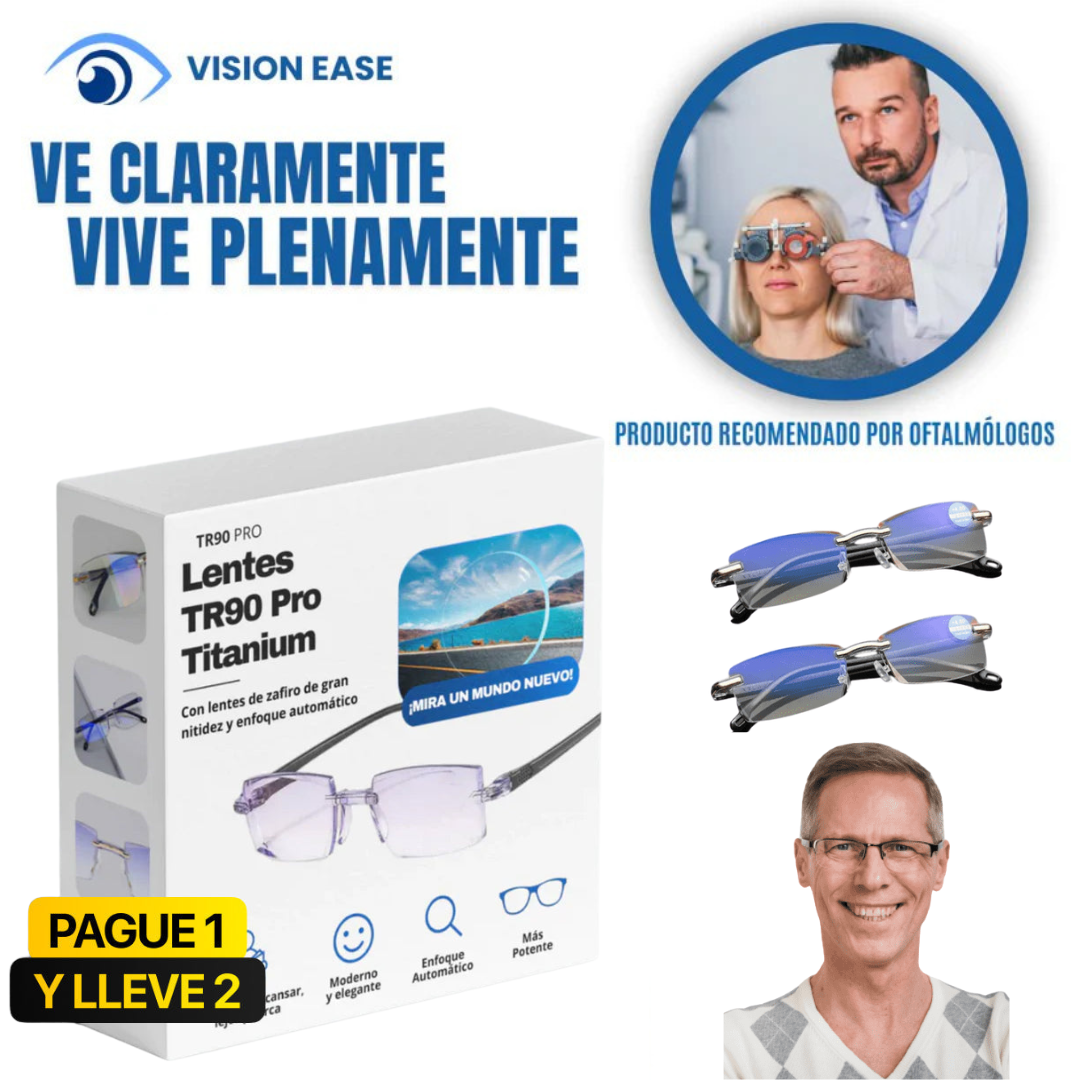 --LENTES INTELIGENTES MULTIFOCALES-FOTOCROMÁTICOS TR90 TITANIUM  – PAGUE 1 Y LLEVE 2