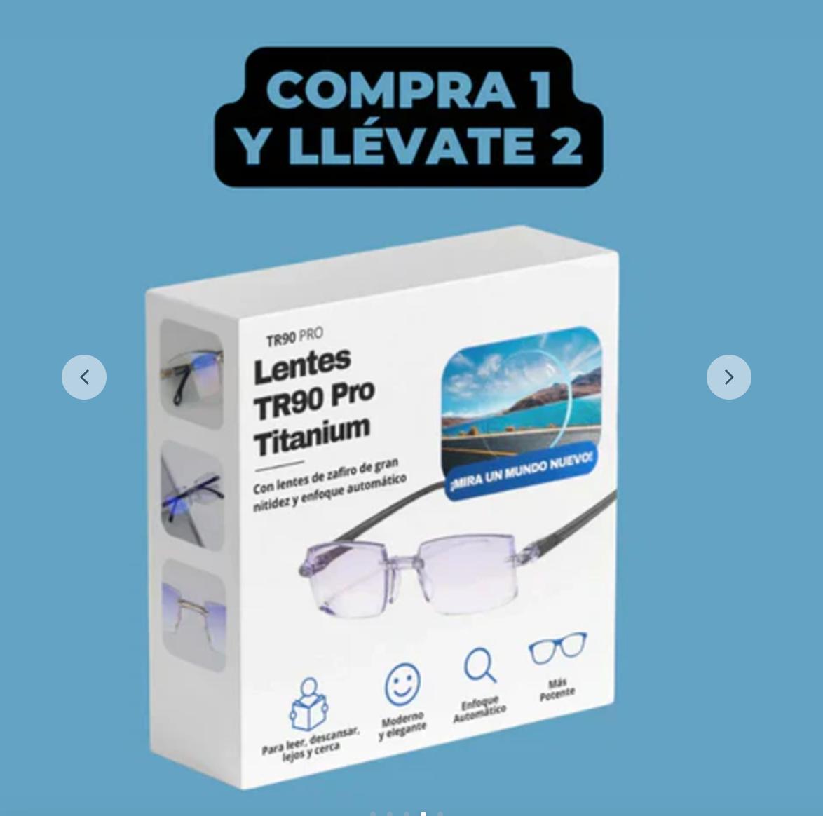 --LENTES INTELIGENTES MULTIFOCALES-FOTOCROMÁTICOS TR90 TITANIUM  – PAGUE 1 Y LLEVE 2