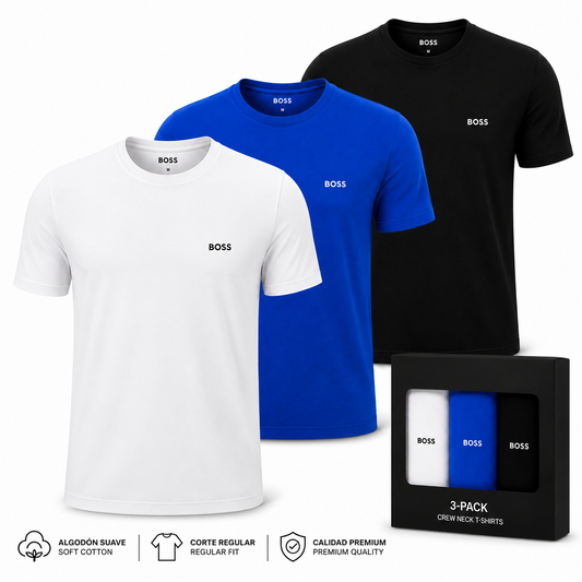 Pack 3 Camisetas Premium Slim Fit