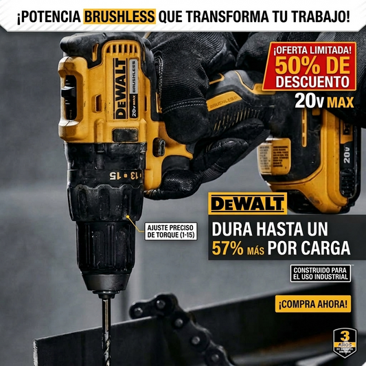 Taladro DeWalt Pro Power + Kit de Herramientas