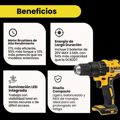 Taladro DeWalt Pro Power + Kit de Herramientas