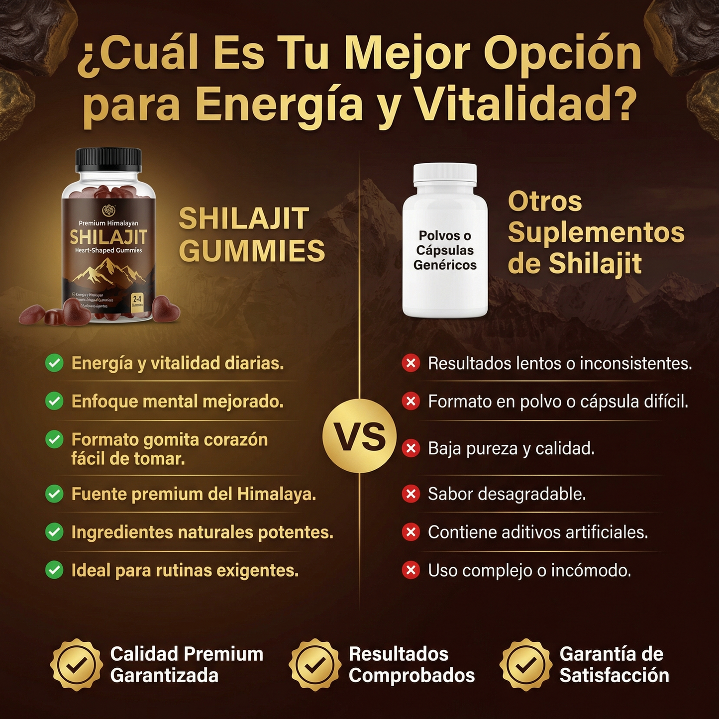 Gomitas de Shilajit Vital