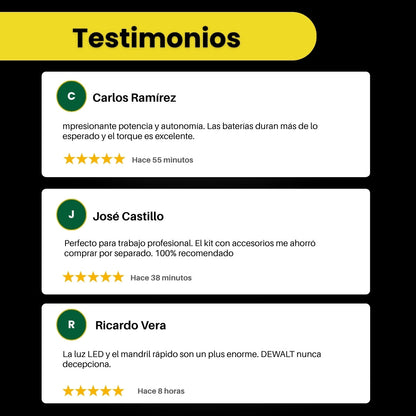 Taladro DeWalt Pro Power + Kit de Herramientas