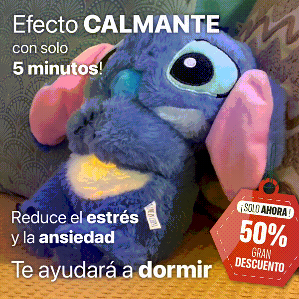 Stitch Peluche Calmante con luz y sonido-El mejor regalo para esta navidad